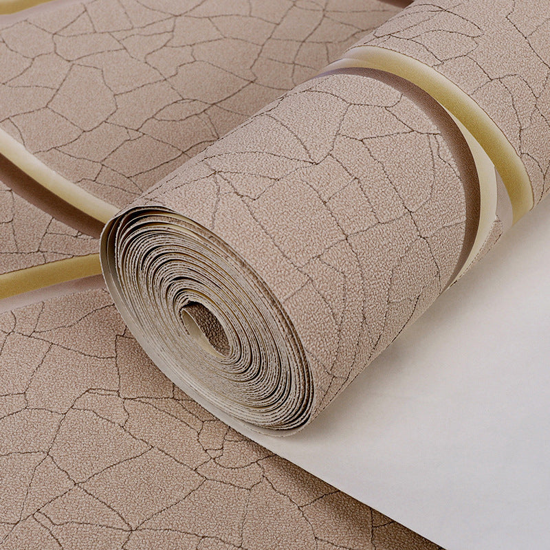 Light Color Ogee Wallpaper Crackle Look Modern Stain-Proof Wall Art for Living Room