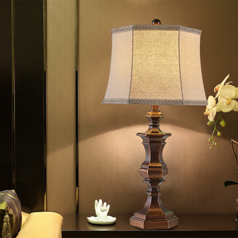 Bronzo Lambo a forma di fiammata in stile Vintage Tessuto a 1 teno da letto Luce
