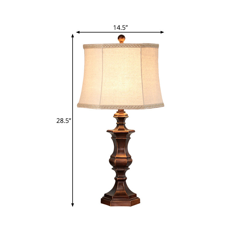 Bronzo Lambo a forma di fiammata in stile Vintage Tessuto a 1 teno da letto Luce