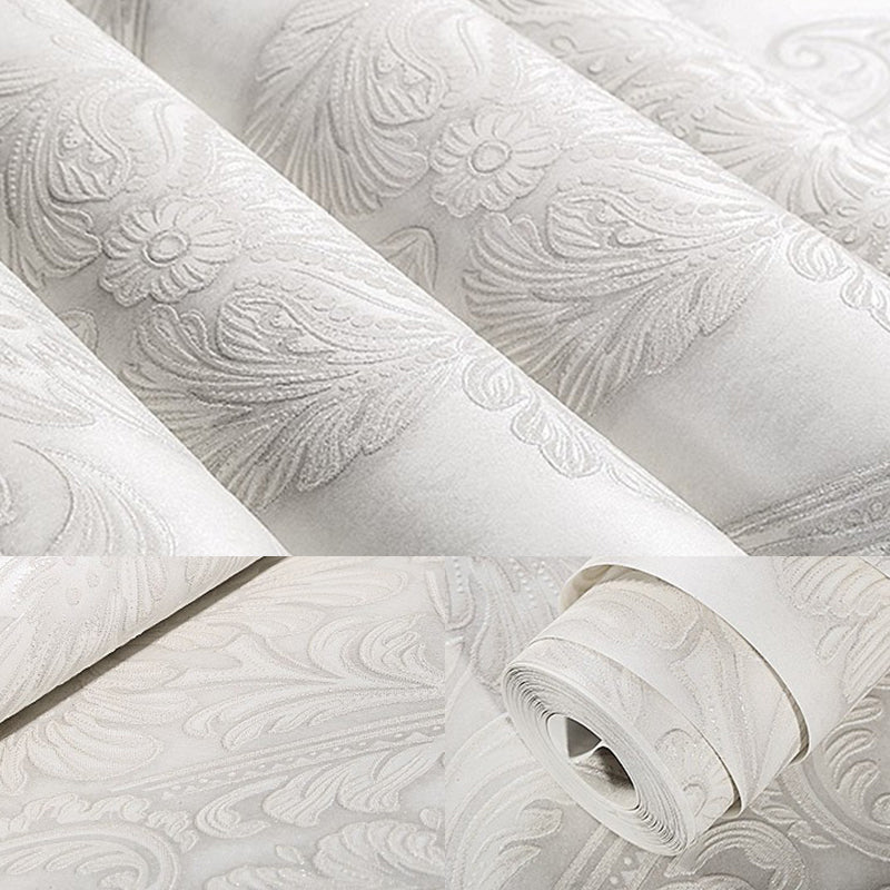 Papier peint à motif médaillon rétro pour chambre à coucher, décoration murale de 57,1 pieds carrés en couleurs douces