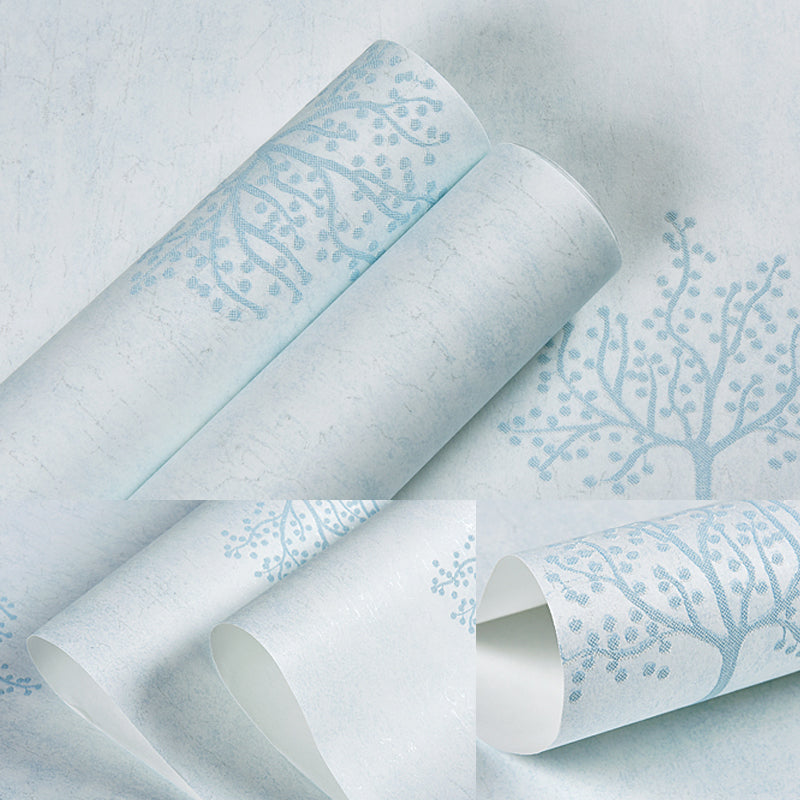Waterproof Tree Pattern Wallpaper 31' L x 20.5" W Farmhouse Wall Art for Living Room