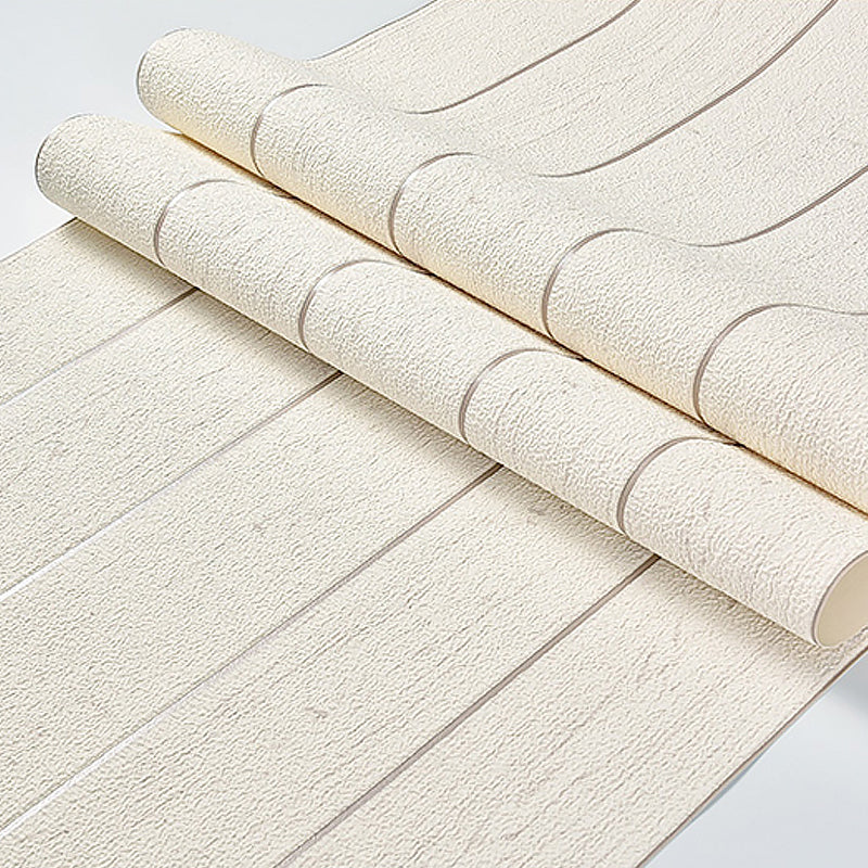 Light Color Wood Board Wallpaper Washable Wall Covering for Living Room Decoration