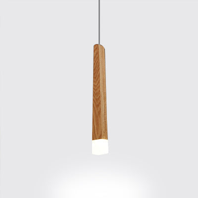 Matchstick Dining Room LED Pendant Light Wood 1/5/7-Light Ceiling Light Fixture with Diffuser in Warm/White Light