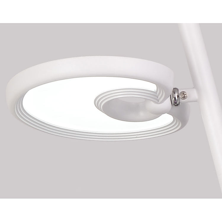 2/4/6 cabezas de hoja de colgante colgante de metal moderno de metal negro/blanco Luz colgante para comedor con luz cálida/blanca/neutra