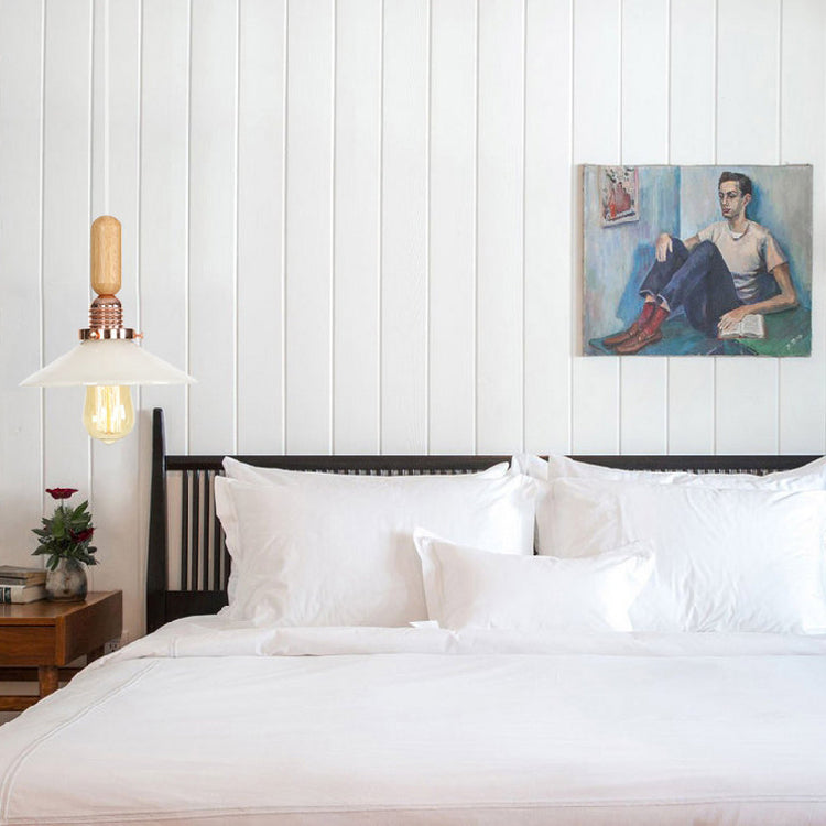 Globe/Cone/Small Bell Pendant Lighting Vintage Clear Glass 1 Licht Roségoud/Chrome hangende lamp met verstelbaar koord