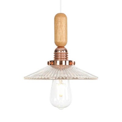 Globe/Cone/Small Bell Pendant Lighting Vintage Clear Glass 1 Licht Roségoud/Chrome hangende lamp met verstelbaar koord