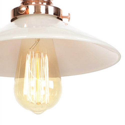 Globe/Cone/Small Bell Pendant Lighting Vintage Clear Glass 1 Licht Roségoud/Chrome hangende lamp met verstelbaar koord