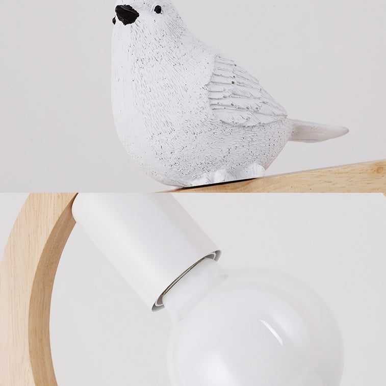 Lampada a ciondolo scale a scaffale ad arco con legno di piccione deco in legno moderno luce appesa al beige