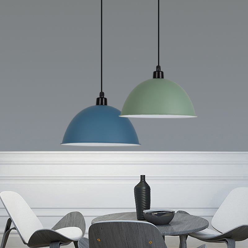 Nordic Stylish Bowl Hanging Light Single Light Aluminum Pendant Lamp for Gallery Cafe