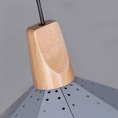 Forma colgante de forma de diamante metálico negro/gris/blanco 1 luz moderna monocromática luz colgante para escalera de cocina