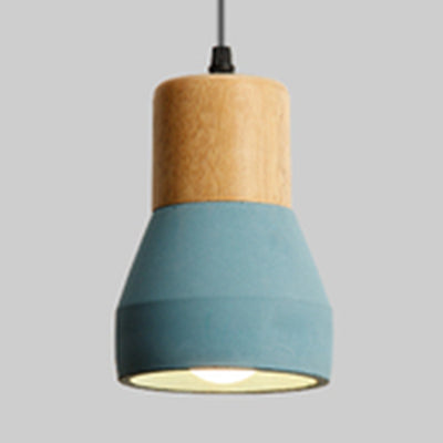 Pendentif en forme de torche de ciment Light Light Nordic Style Pendant Light pour la station de thé