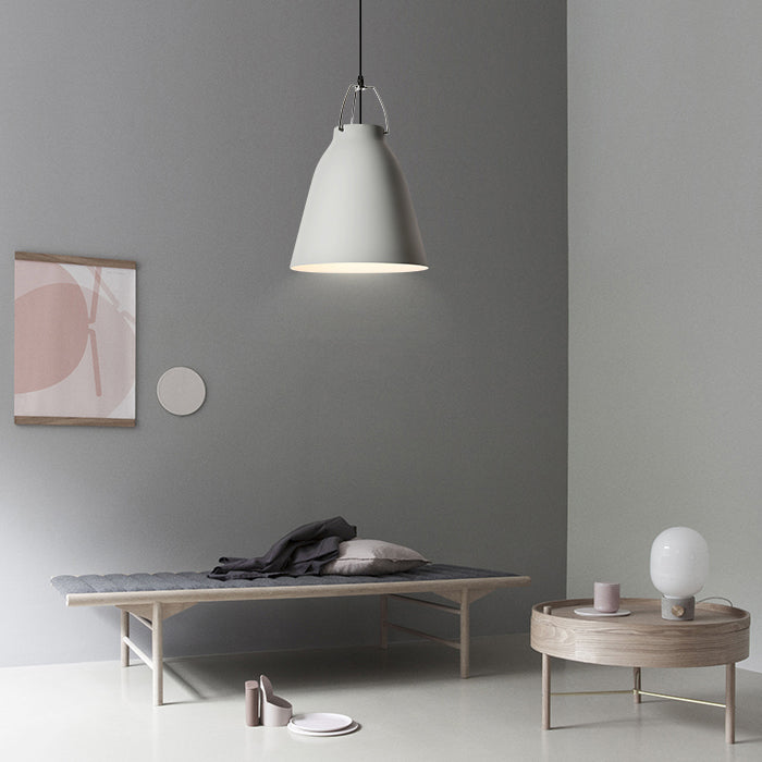 Simple élégant monochrome pendentif Light Bucket Shade 8/16 pouces de large 1 ampoule en aluminium suspendu pour la cuisine