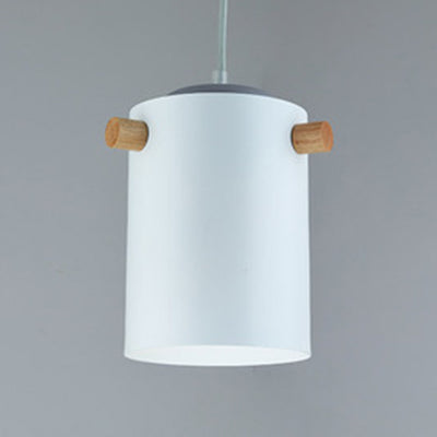 Bonbonfarbene zylindrische Suspension Licht Ein leichtes Macaron Aluminium Blau/Grün/Rosa/Weiß/Gelb Anhänger Licht für Korridor