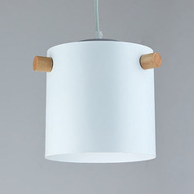 Bonbonfarbene zylindrische Suspension Licht Ein leichtes Macaron Aluminium Blau/Grün/Rosa/Weiß/Gelb Anhänger Licht für Korridor