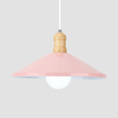 One Head Coolie Shade Pendant Light Light Contemporary Metal suspendu lampe pour la salle à manger de cuisine