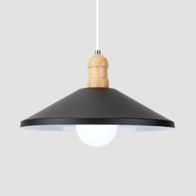 One Head Coolie Shade Pendant Light Light Contemporary Metal suspendu lampe pour la salle à manger de cuisine