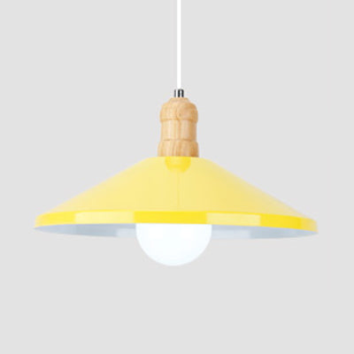 One Head Coolie Shade Pendant Light Light Contemporary Metal suspendu lampe pour la salle à manger de cuisine