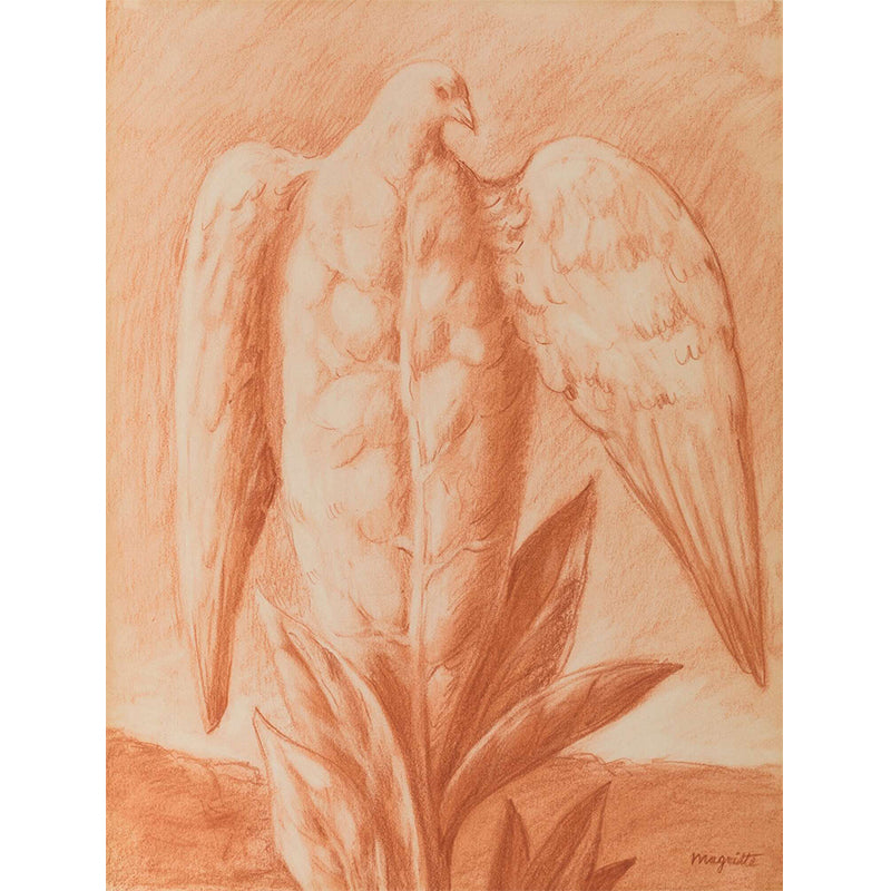 Light Orange Eagle Wallpaper Murals Stain Resistant Wall Art for Living Room, Non-Woven