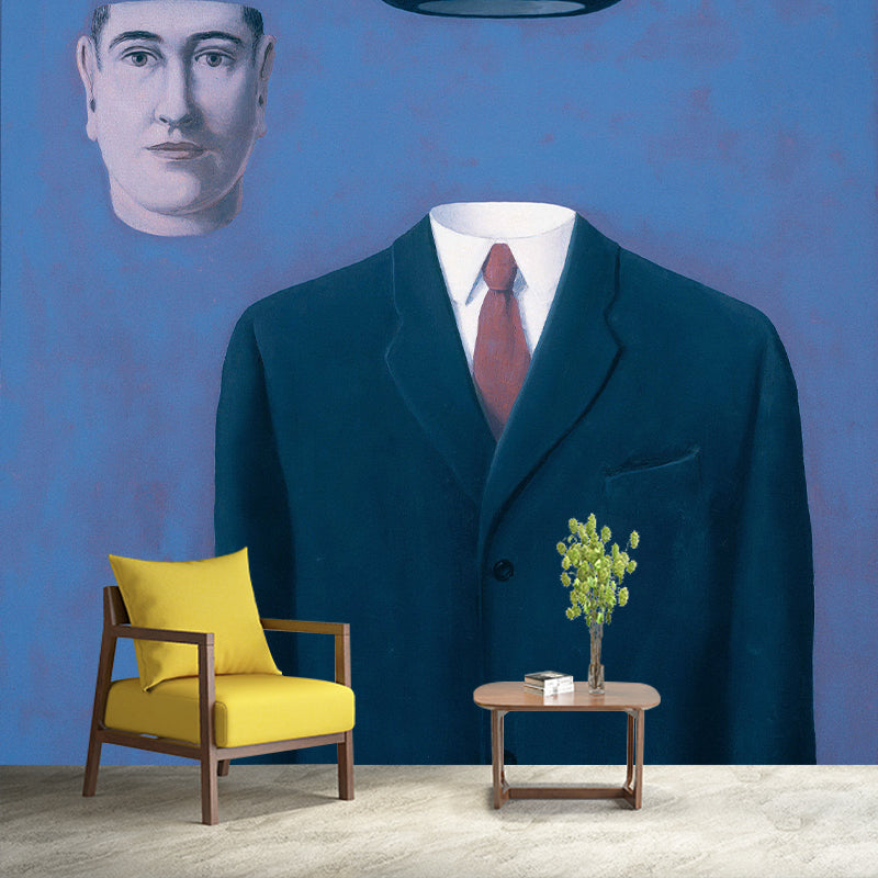 Black-Blue The Pilgrim Mural Decal Stain-Proof Surrealism Living Room Wall Covering