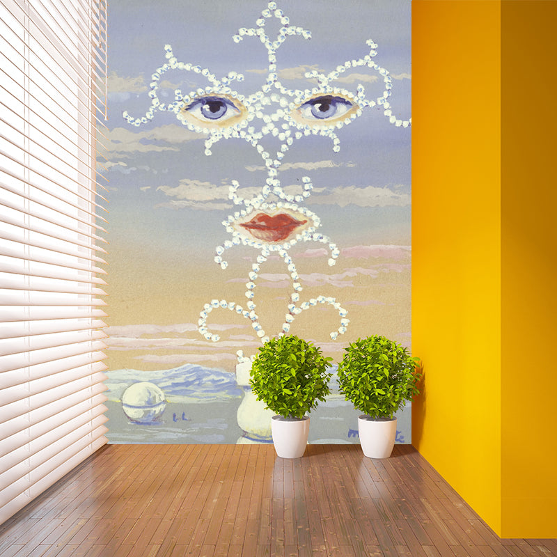 Surreale Wandpapier-Wandbilder in Originalgröße, Pastellfarben, Rene Magritte Sheherazade-Gemälde, Wanddekoration, individueller Druck