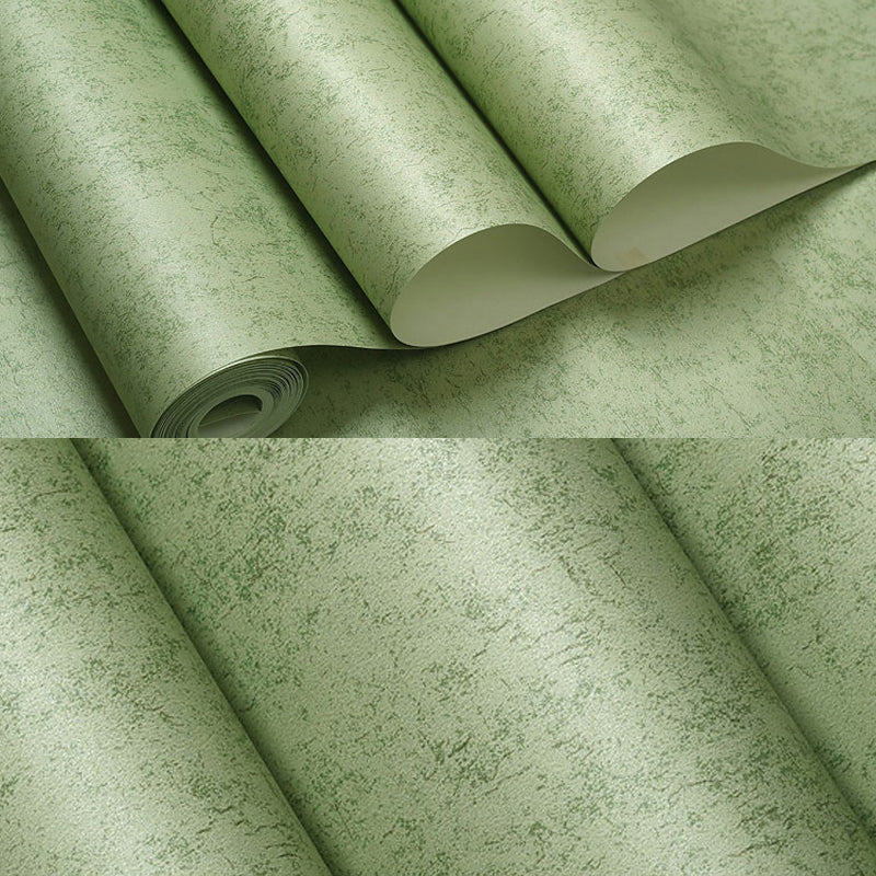Nostalgic Solid Wallpaper in Lake Green Stain Resistant Wall Art for Dining Room