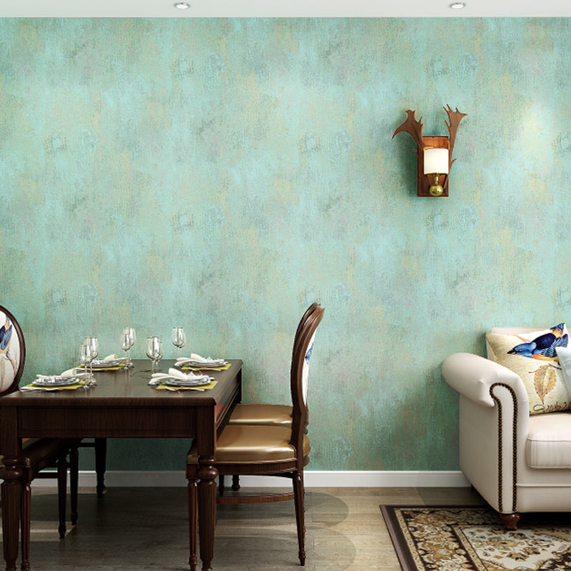 Retro Distressed Wallpaper Roll for Dining Room 33' x 20.5" Wall Covering in Pastel Color