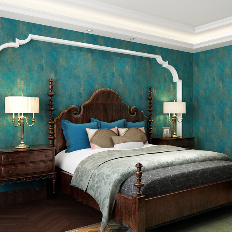 Retro Distressed Wallpaper Roll for Dining Room 33' x 20.5" Wall Covering in Pastel Color