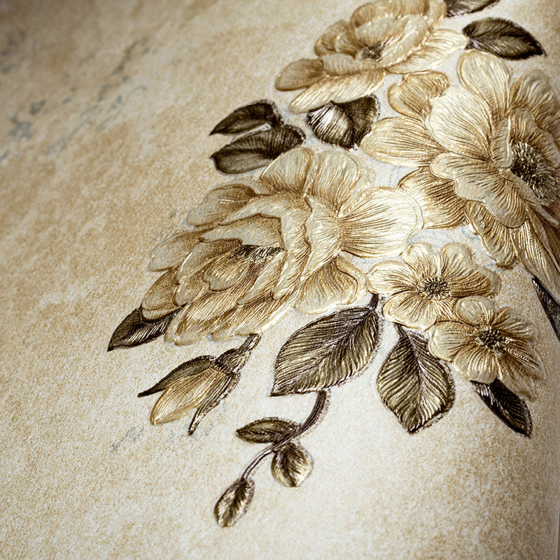 Elegant Blossoming Peony Wallpaper for Bedroom Flower Wall Covering, 33' L x 20.5" W