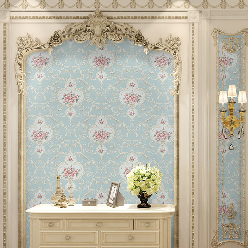 Soft-Color Peonies Wallpaper Flower Countryside Moisture Resistant Wall Art for Home