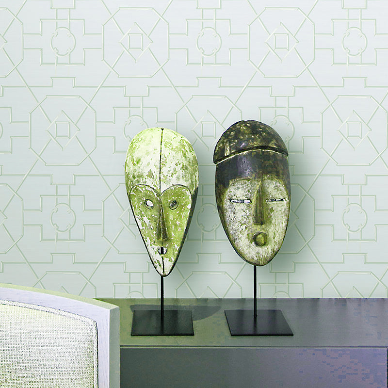 Waterproof Geometric Wallpaper Non-Woven Fabric Modern Style Wall Art for Bedroom