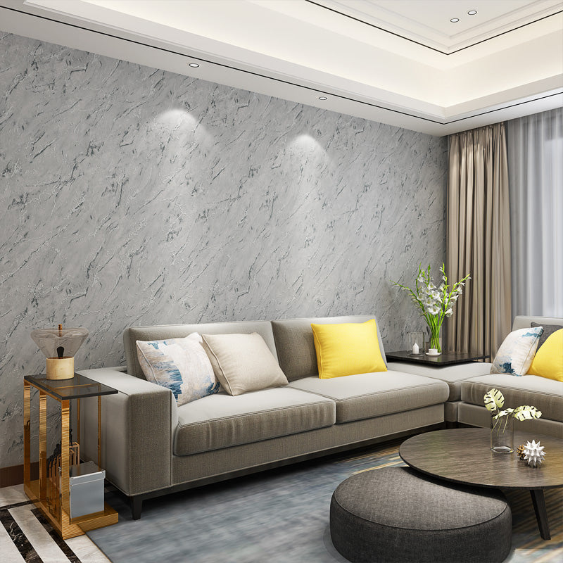 Modern Faux Marble Wallpaper Soft Color Water Resistant Wall Art for Living Room