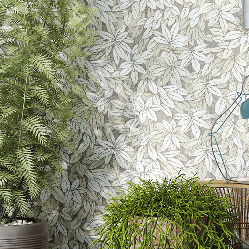 54.2-sq ft Leaves Wallpaper Temporary Rural Bedroom Wall Decoration, Self-Adhesive