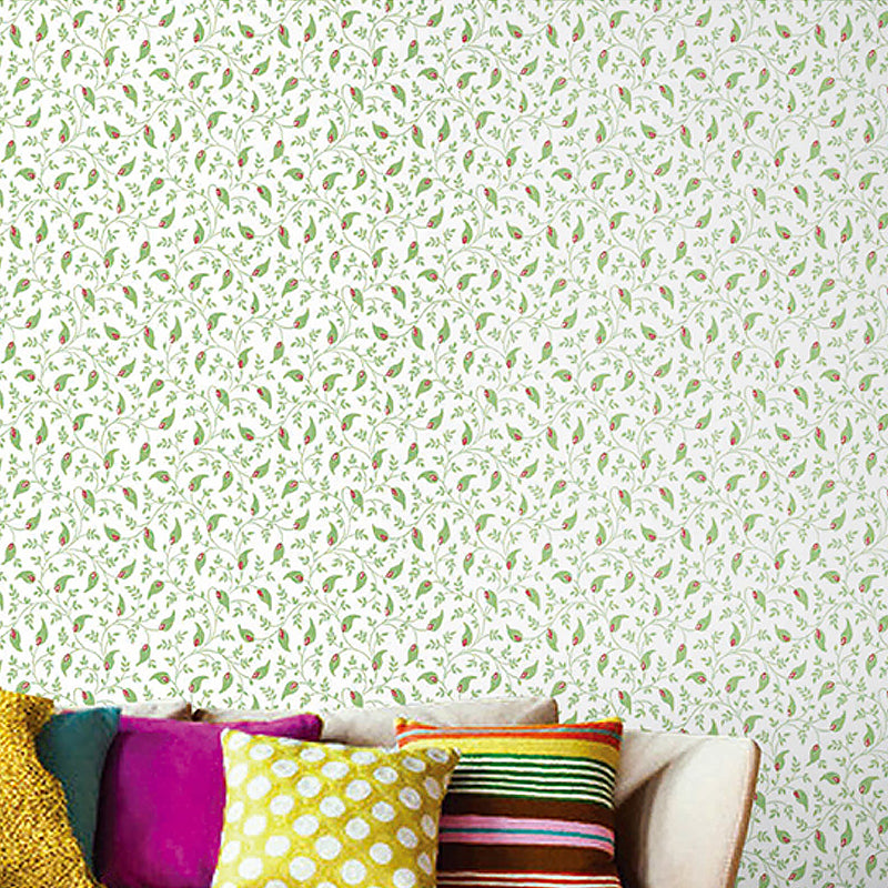 Moisture Resistant Foliage Wallpaper Countryside Non-Woven Wall Covering, 33' L x 20.5" W