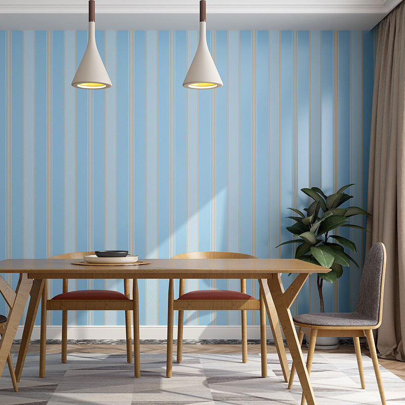 Simplicity Stripe Wallpaper for Dining Room 57.1-sq ft Wall Covering in Soft Color