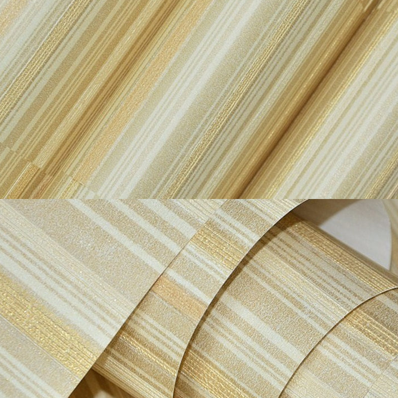 Soft Color Stripe Wallpaper Contemporary Water Resistant Dining Room Wall Art, 54.2-sq ft