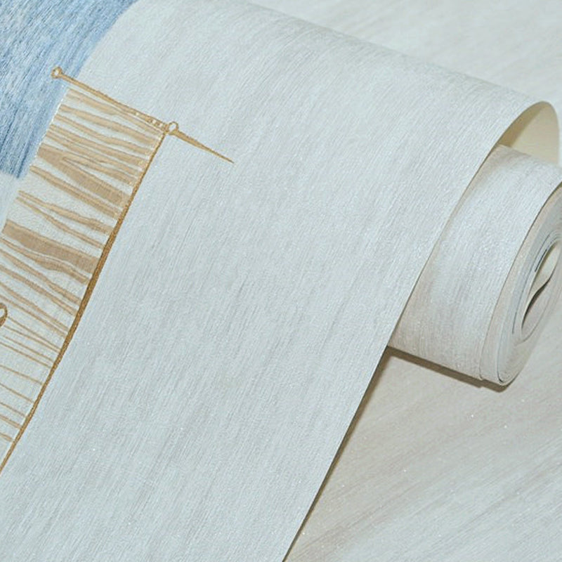 Smooth Pastel Color Wallpaper Modern Geometric Pattern Wall Covering, 31' x 20.5"