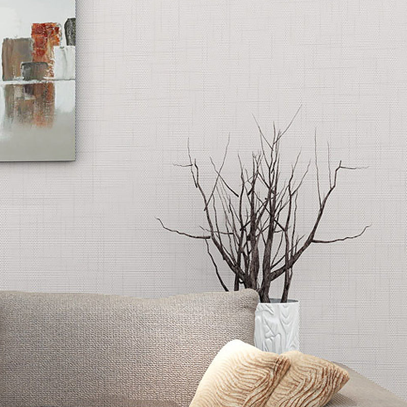 Minimalist Solid Wallpaper Roll for Dining Room 19.5' L x 20.5" W Wall Covering in Light-Color