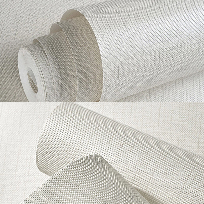 Textured Soft Color Wallpaper Simplicity Solid Wall Covering for Dining Room, 57.1-sq ft