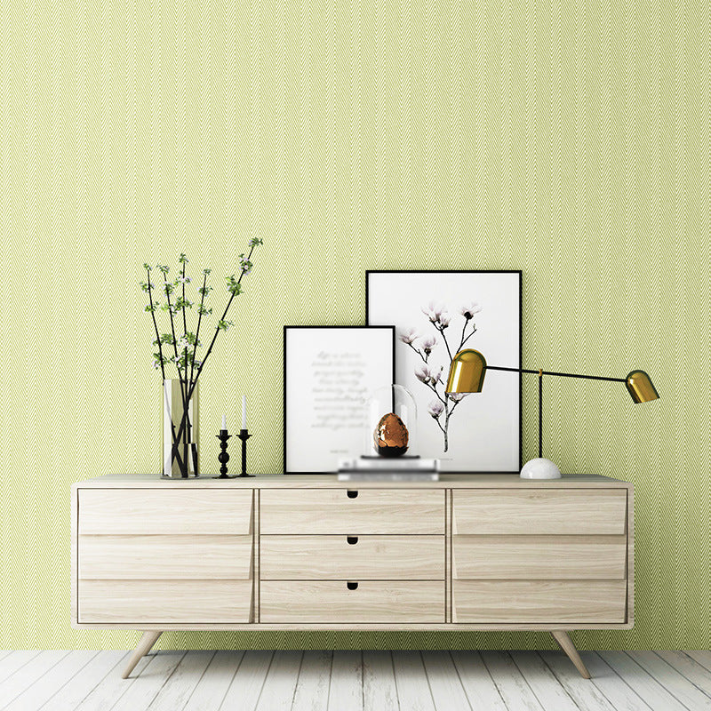 Minimalistische Zickzack-Webtapete in Pastellfarben, schlichte Wanddekoration für das Wohnzimmer