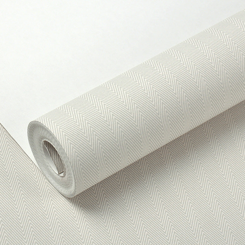 Neat Herringbone Woven Wallpaper Roll for Bedroom Solid Wall Art, 33' L x 20.5" W
