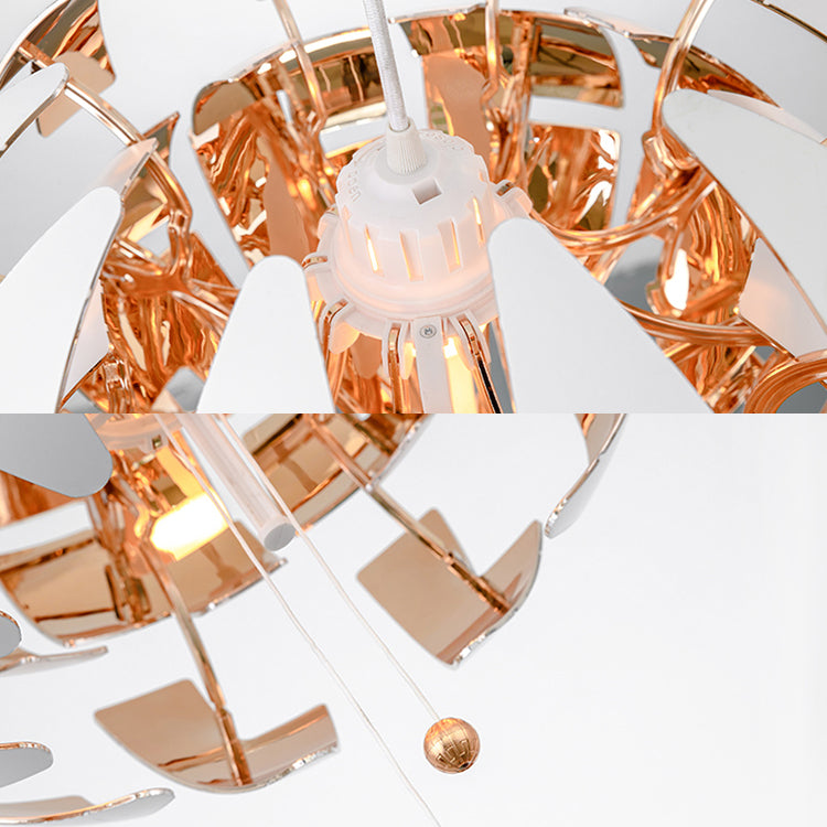 Metallic exploderende hangers hangend licht enkel licht eigentijdse suspensielamp in groen/oranje/wit