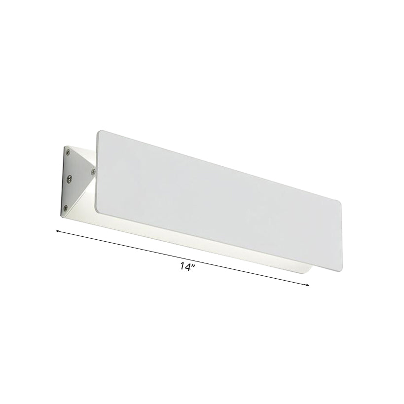 Style modernisme Mur linéaire Applications Light Aluminium Chauffeur / blanc LED LED LED LEMPE MUR MUR EN BLANC, 7 "/ 14" de large