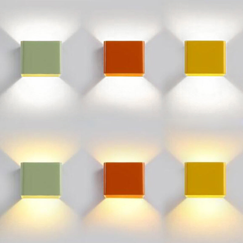 Cube Schattenleuchten Lichtminimalismus Aluminium warm/weiße Beleuchtung LED LED LEDIGKEIT