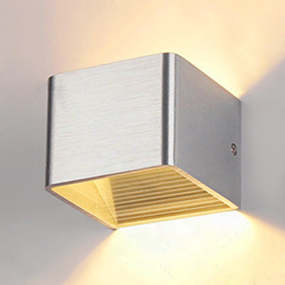 Cube Schattenleuchten Lichtminimalismus Aluminium warm/weiße Beleuchtung LED LED LEDIGKEIT