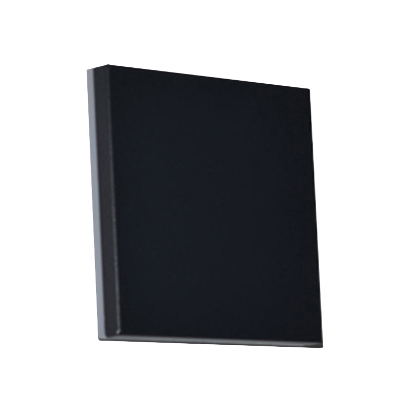 Simple laveuse murale ultra-mince avec de la nuance carrée en métal LED LED Éclairage d'applications en noir, chaud / blanc léger