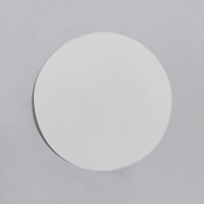 Éclairage d'applications rondes Métallique simpliste 6 "/ 8" LED LED Black / Blanc Black Mur