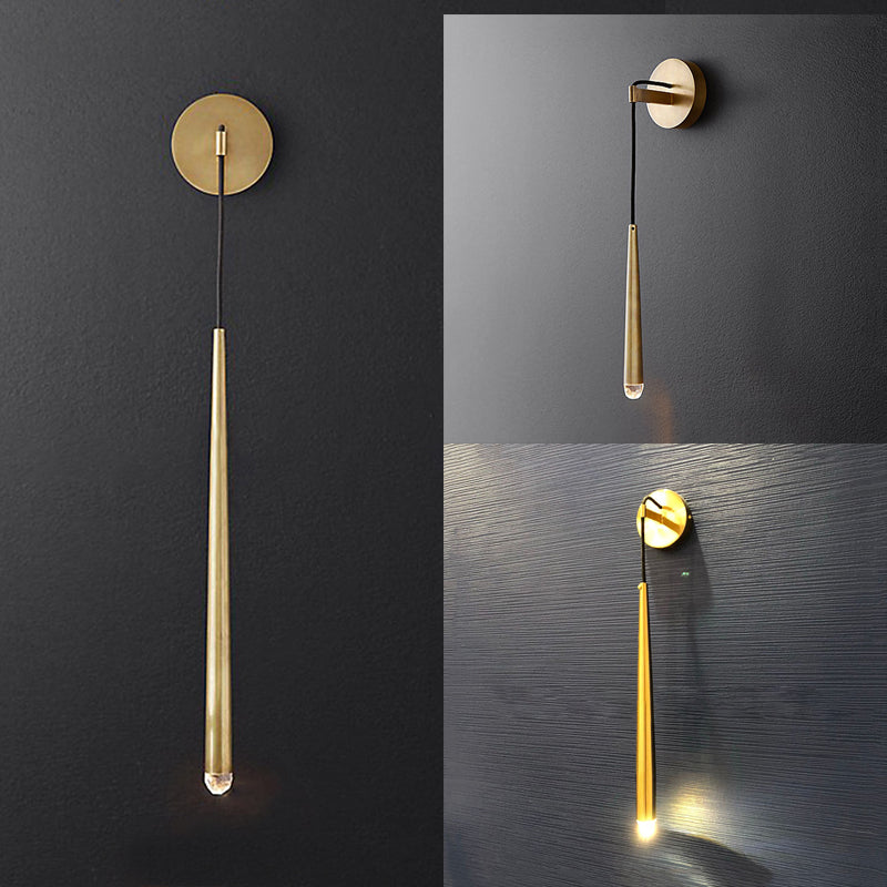 Moderne stijlvolle waterdruppelwand SCONCE FICUTE Metaal geïntegreerd LED LED LED ROOM Wandlicht in goud
