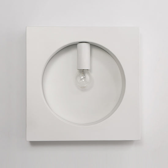 Tombre cuadrado/redondeo Iluminación de pared de baño 1 Lámpara de apliques de pared elegante y elegante en negro/blanco