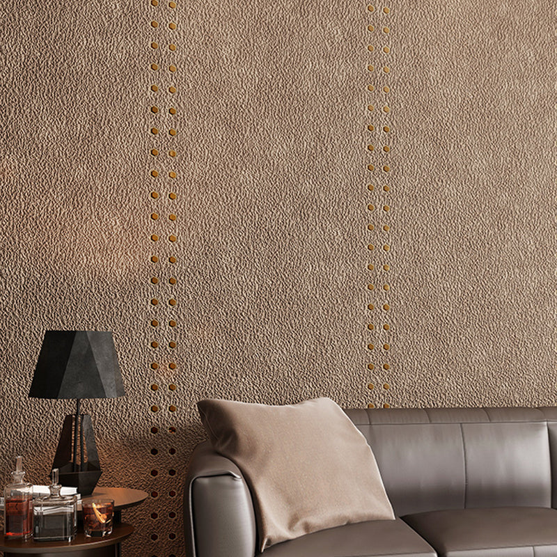 Papier peint solide en métal percé Steampunk, couleur foncée, décoration murale résistante à l'humidité pour chambre à coucher
