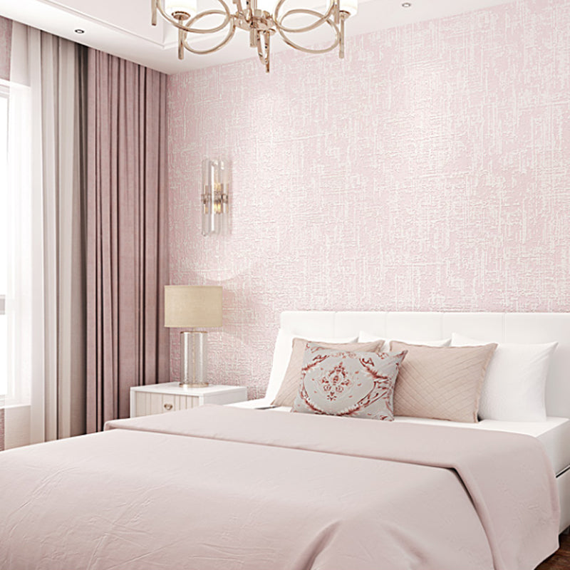 Textured Pastel Color Wallpaper Minimalistic Solid Adhesive Wall Art, Removable, 10' L x 20.5" W